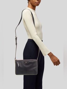 ✨🖤KATE SPADE ♠️ Black Nylon Double-Zip Crossbody✨🖤LIKE NEW